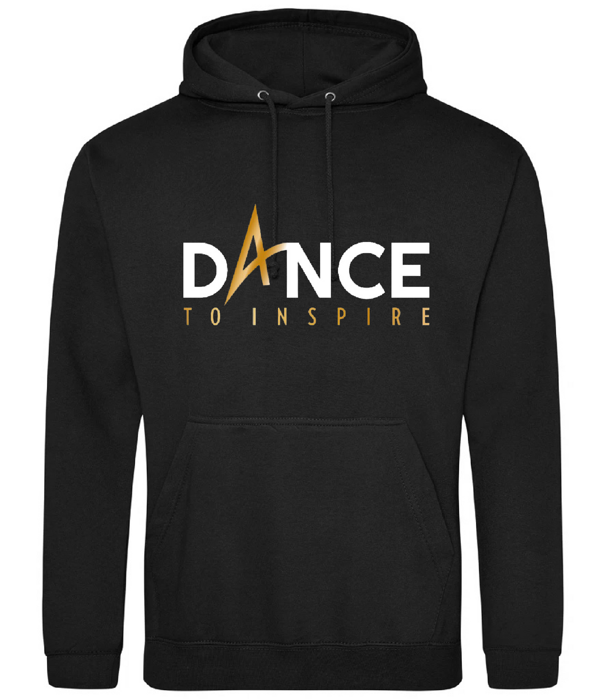Dance To Inspire - Black hoodie large logo