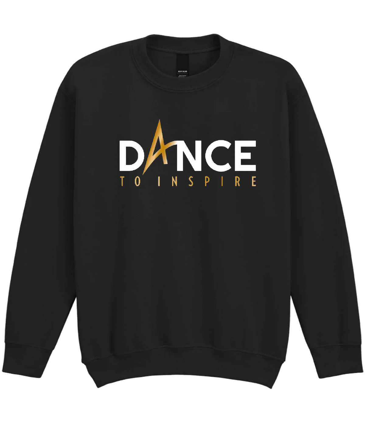 Dance To Inspire - Black heavy blend sweatshirt with large logo