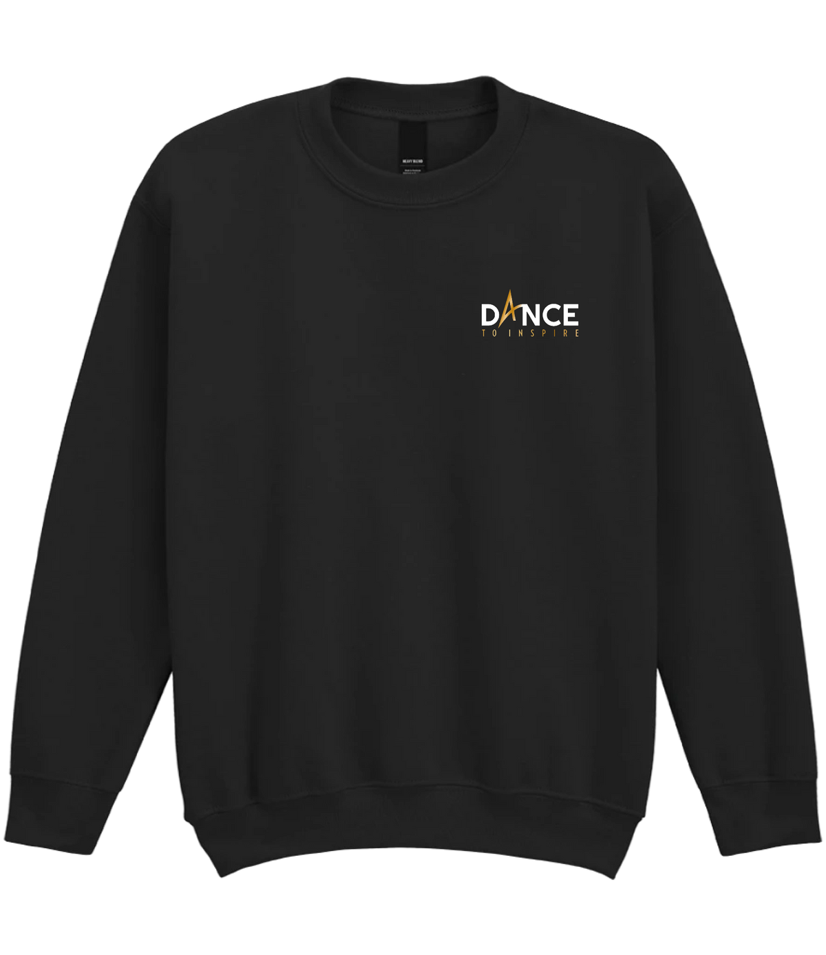 Dance To Inspire - Black heavy blend sweatshirt with small logo