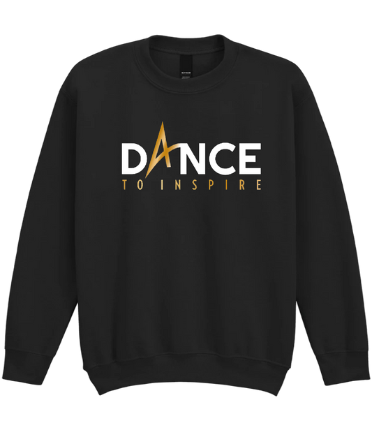 Dance To Inspire - Black heavy blend sweatshirt with large logo